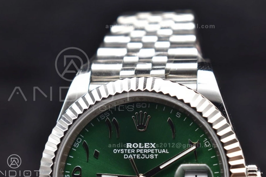 DIWF Marker 638 904L on SA 41 Best Arabic Compact Edition Steel DateJust Bracelet Green Dial 1:1 126334 Jubilee 0724